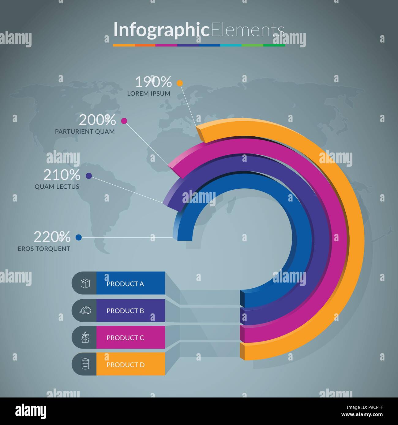 Infographic Chart Template Stock Vector Image & Art - Alamy