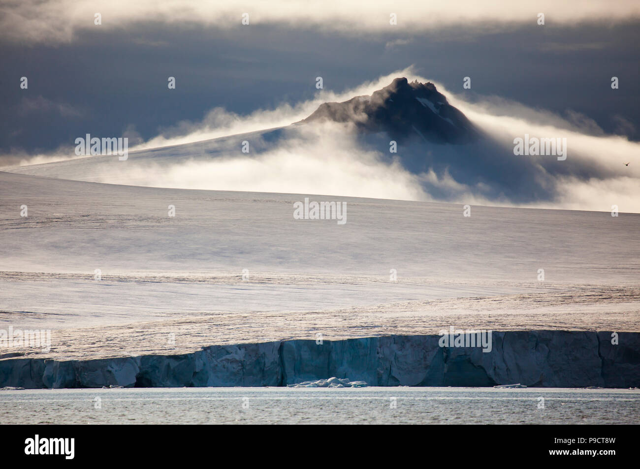 Arctic landscape, Franz Josef Land Stock Photo