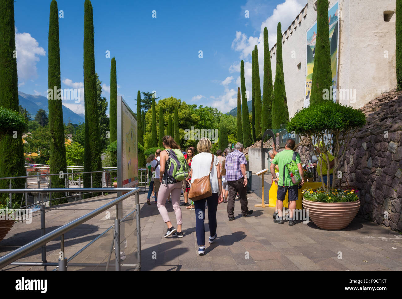 Trauttmansdorff Garden in Meran (Merano), Italy june 27, 2018