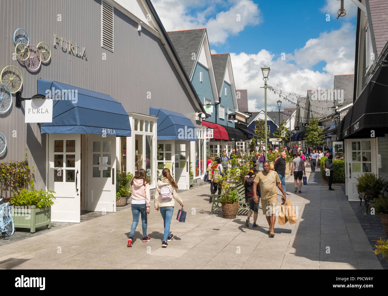 Kildare Village Shopping Outlet near Dublin, Ireland, Europe Stock Photo