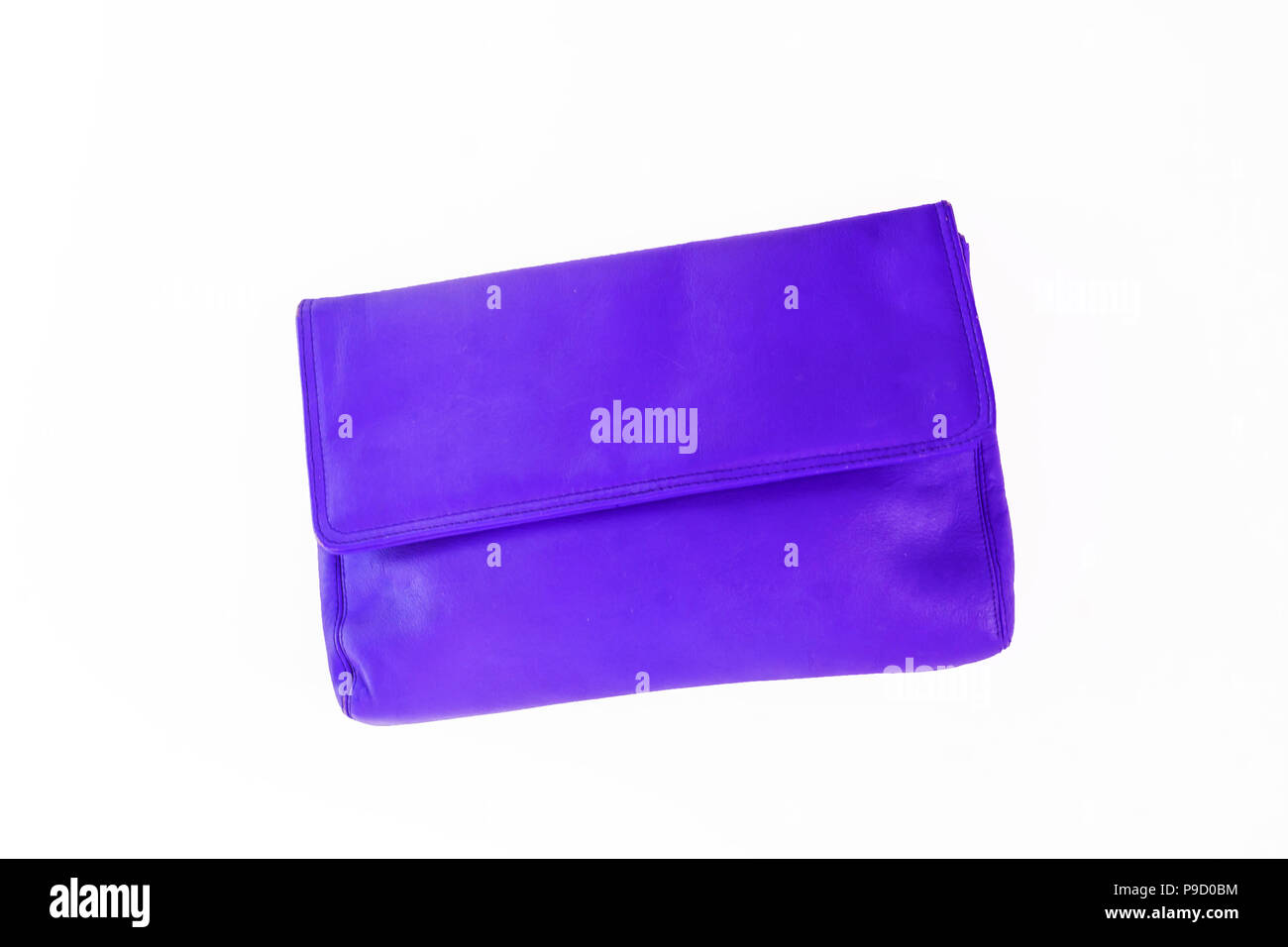 colorful fashionable clutch bag isolated on white background Stock
