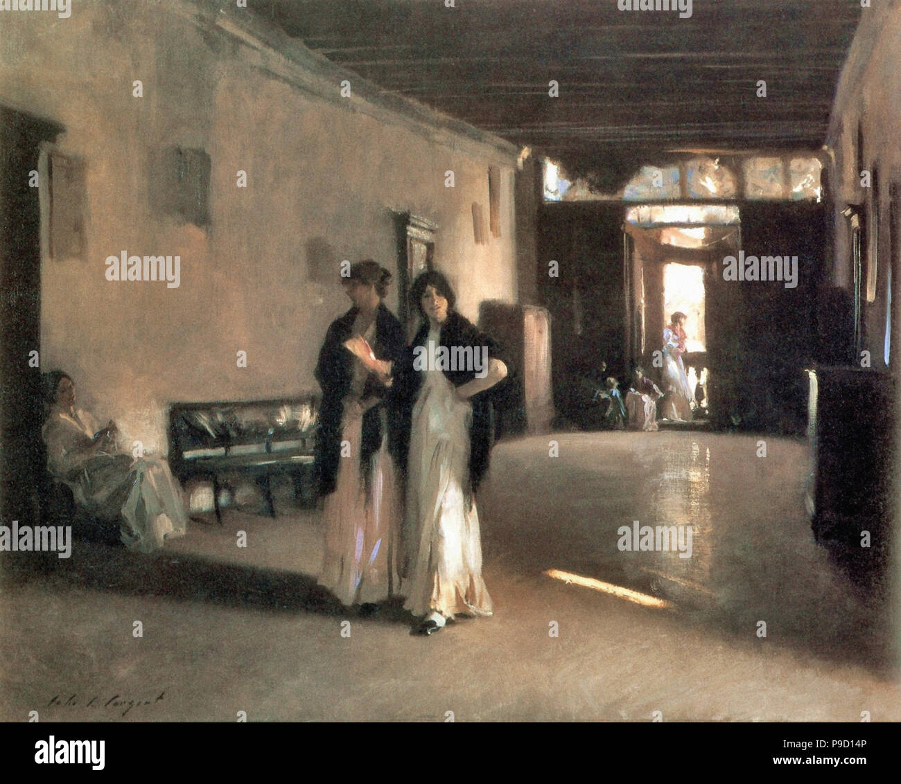 Sargent John Singer Interior Stock Photo Alamy