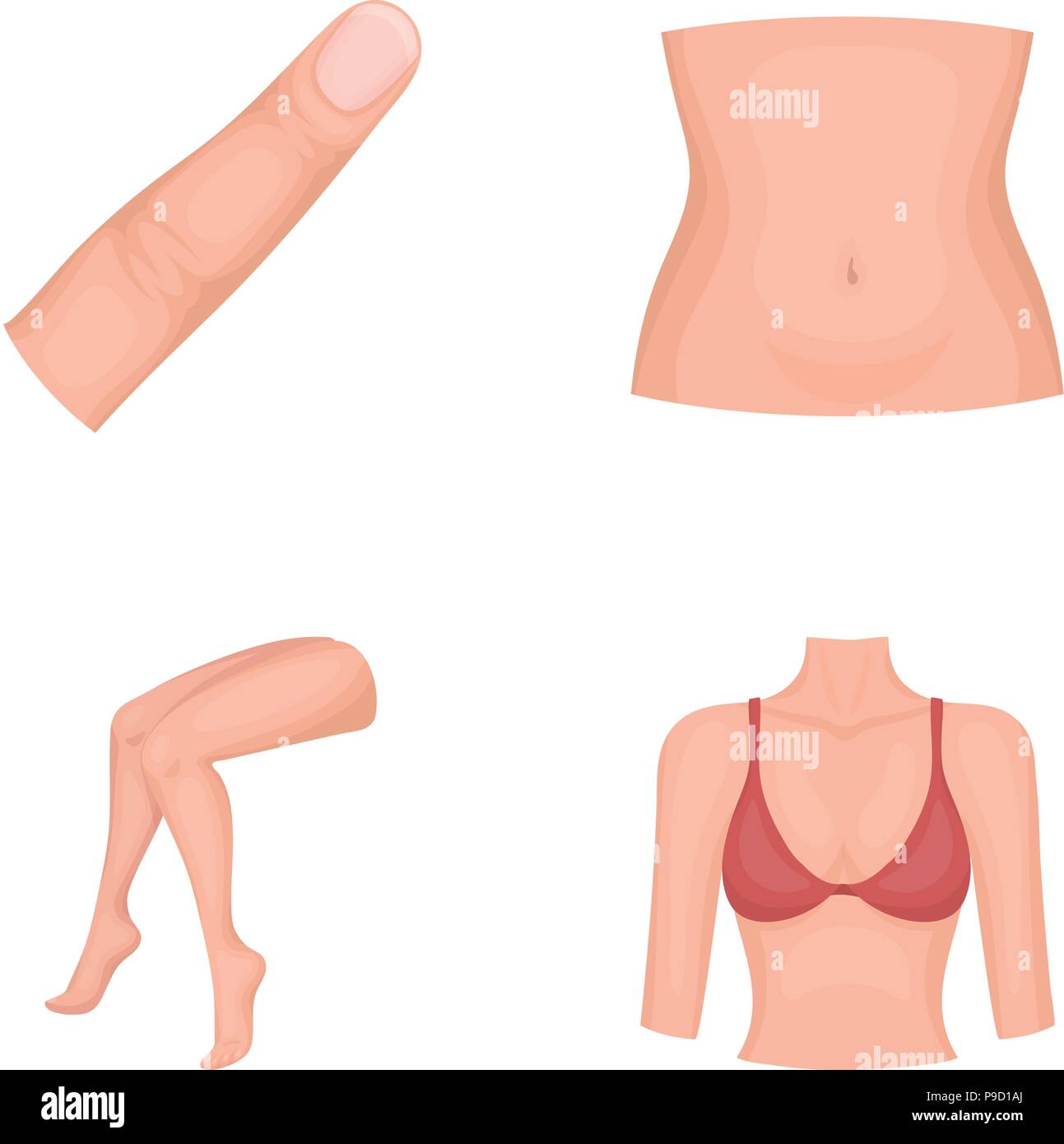 https://c8.alamy.com/comp/P9D1AJ/finger-female-feet-female-bust-part-of-the-body-set-collection-icons-in-cartoon-style-vector-symbol-stock-illustration-P9D1AJ.jpg