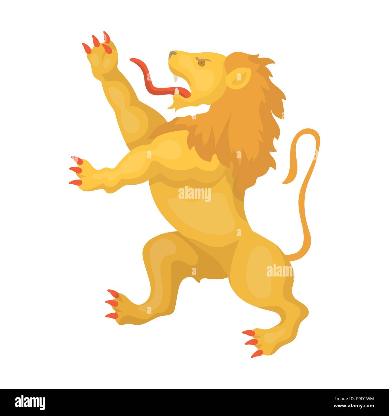 Golden Lion Symbol Of Belgium The Dark Belgian Wolf Belgium Single Icon In Cartoon Style Vector Symbol Stock Web Illustration Stock Vector Image Art Alamy