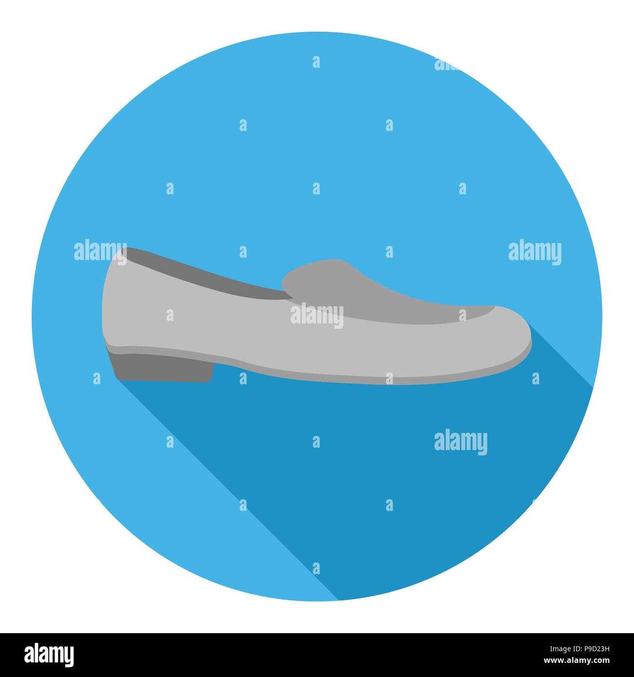 Loafers icon in flat style isolated on white background. Shoes symbol ...