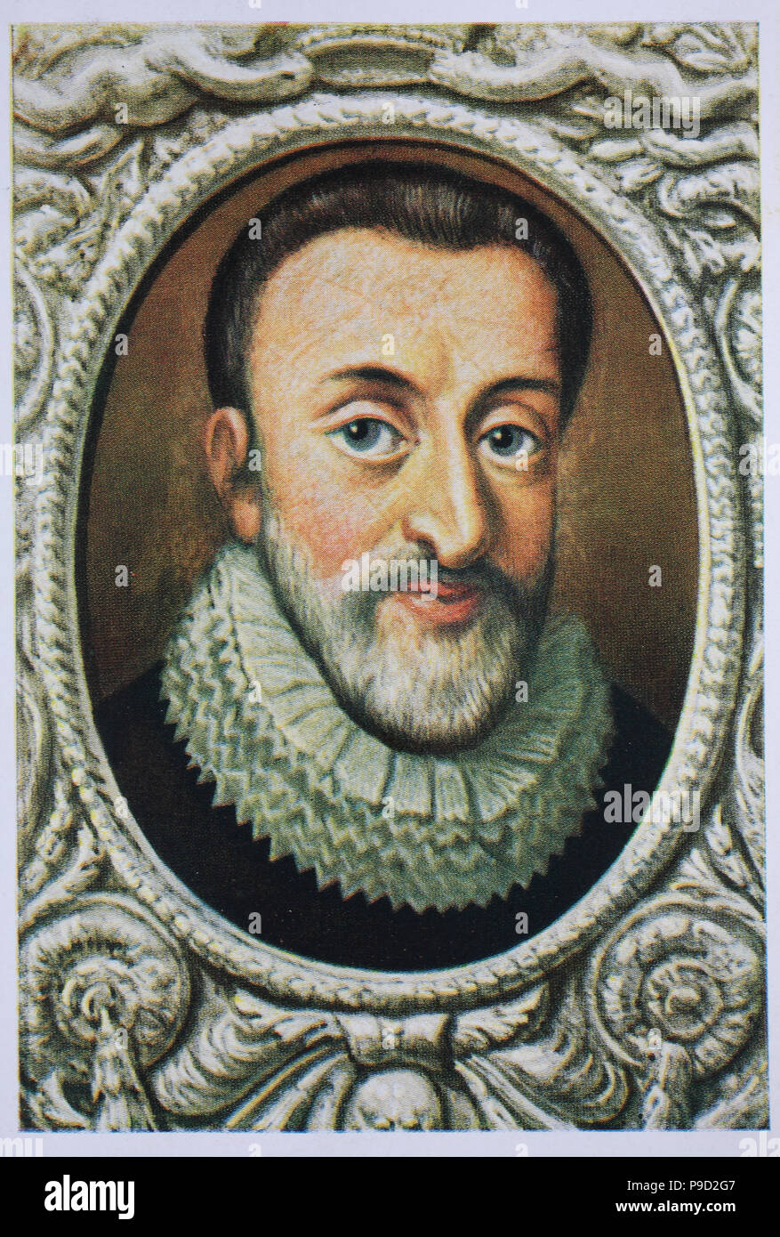Henry IV, Henri IV, read as Henri-Quatre; 13 December 1553 â€“ 14 May 1610, also known by the epithet Good King Henry, was King of Navarre from 1572 to 1610 and King of France from 1589 to 1610, digital improved reproduction of an original print from the year 1900 Stock Photo