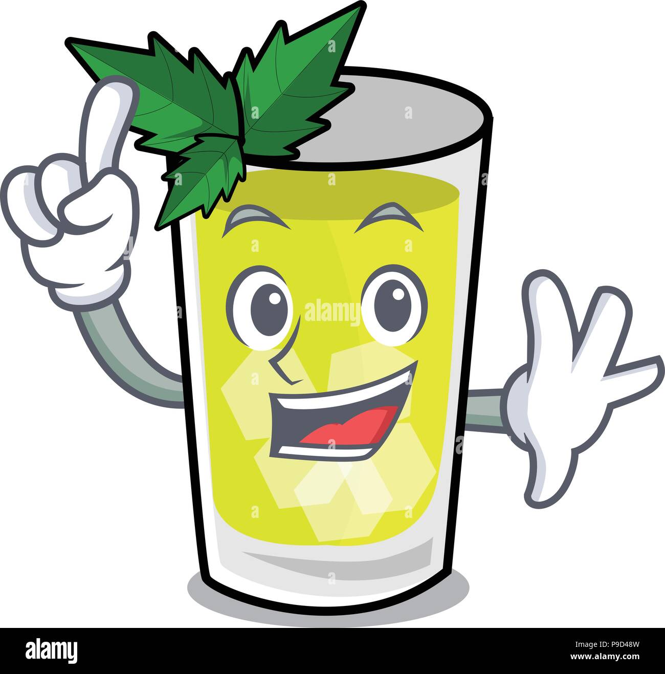 Finger mint julep mascot cartoon Stock Vector Image & Art Alamy