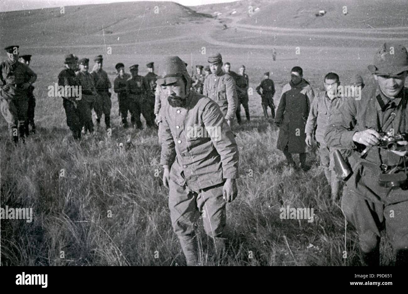 Japanese prisoners of war. The Battle of Khalkhyn Gol. Museum: Russian State Film and Photo Archive, Krasnogorsk. Stock Photo