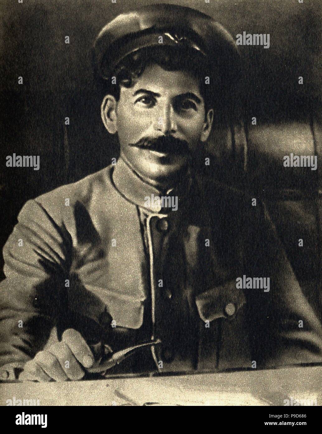Joseph Stalin on the Southern Front in Tsaritsyn. Museum: State History Museum, Moscow. Stock Photo