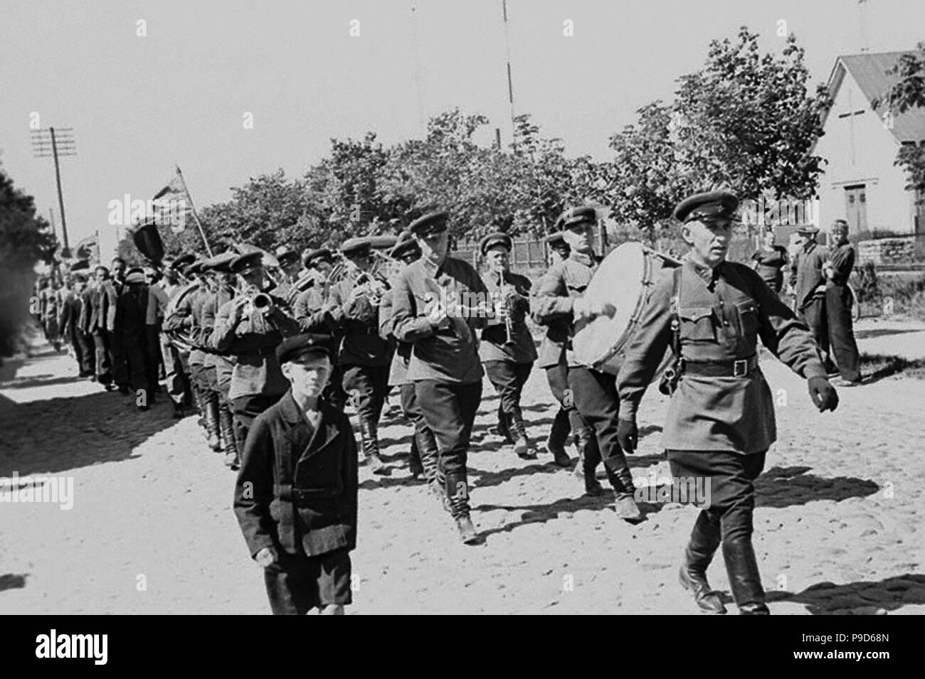 Soviet invasion and occupation of Estonia. Tallinn, 1940. Museum: Russian State Film and Photo Archive, Krasnogorsk. Stock Photo