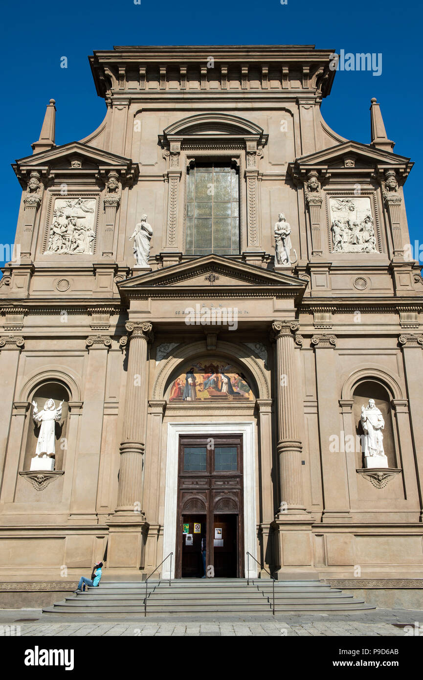 Italy,Lombardy,Bergamo,Città Bassa,San Bartolomeo church Stock Photo