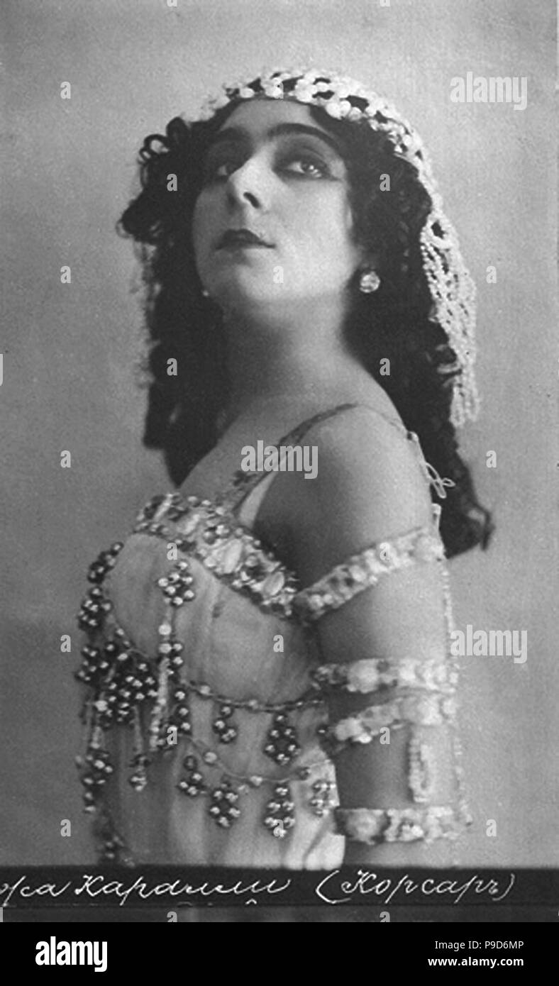 Ballet dancer Vera Karalli in the Ballet Le corsaire by A. Adam. Museum