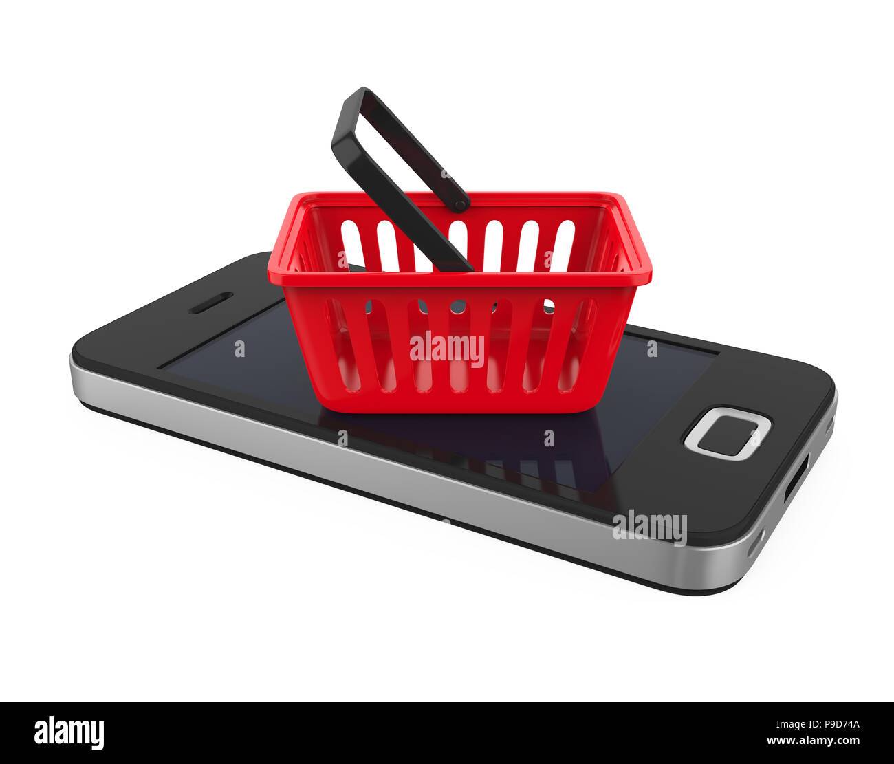 Shopping basket phone hires stock photography and images Alamy