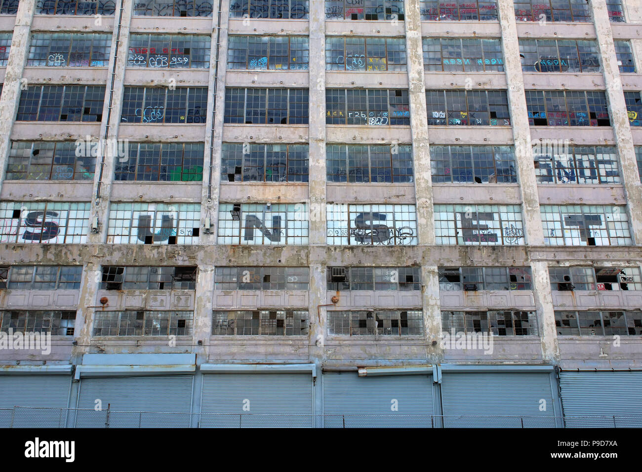 NEW YORK, NY JUNE 26 Gritty neighborhood of Industry City complex