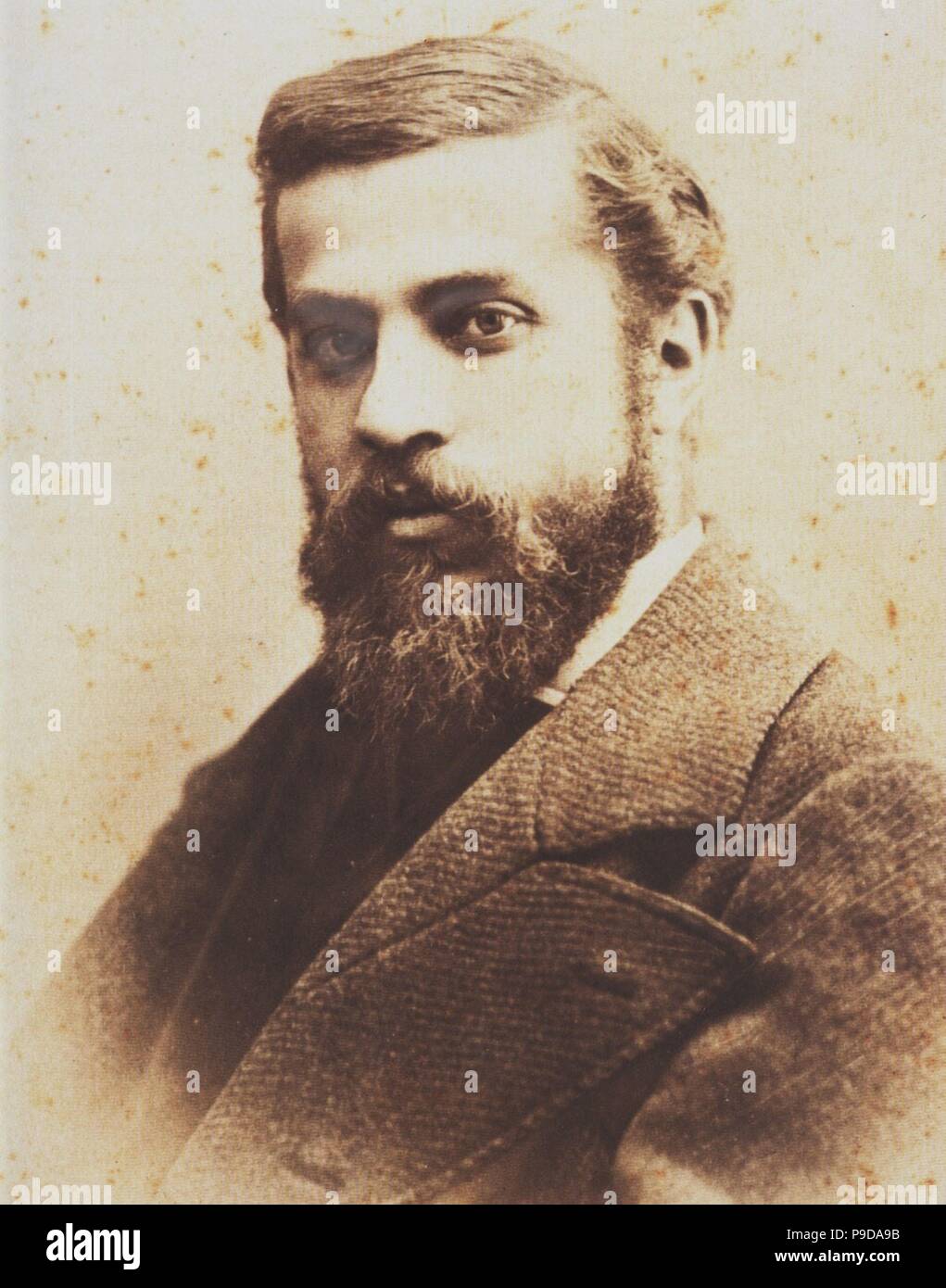 Portrait of Antoni Gaudí. Museum: PRIVATE COLLECTION. Stock Photo