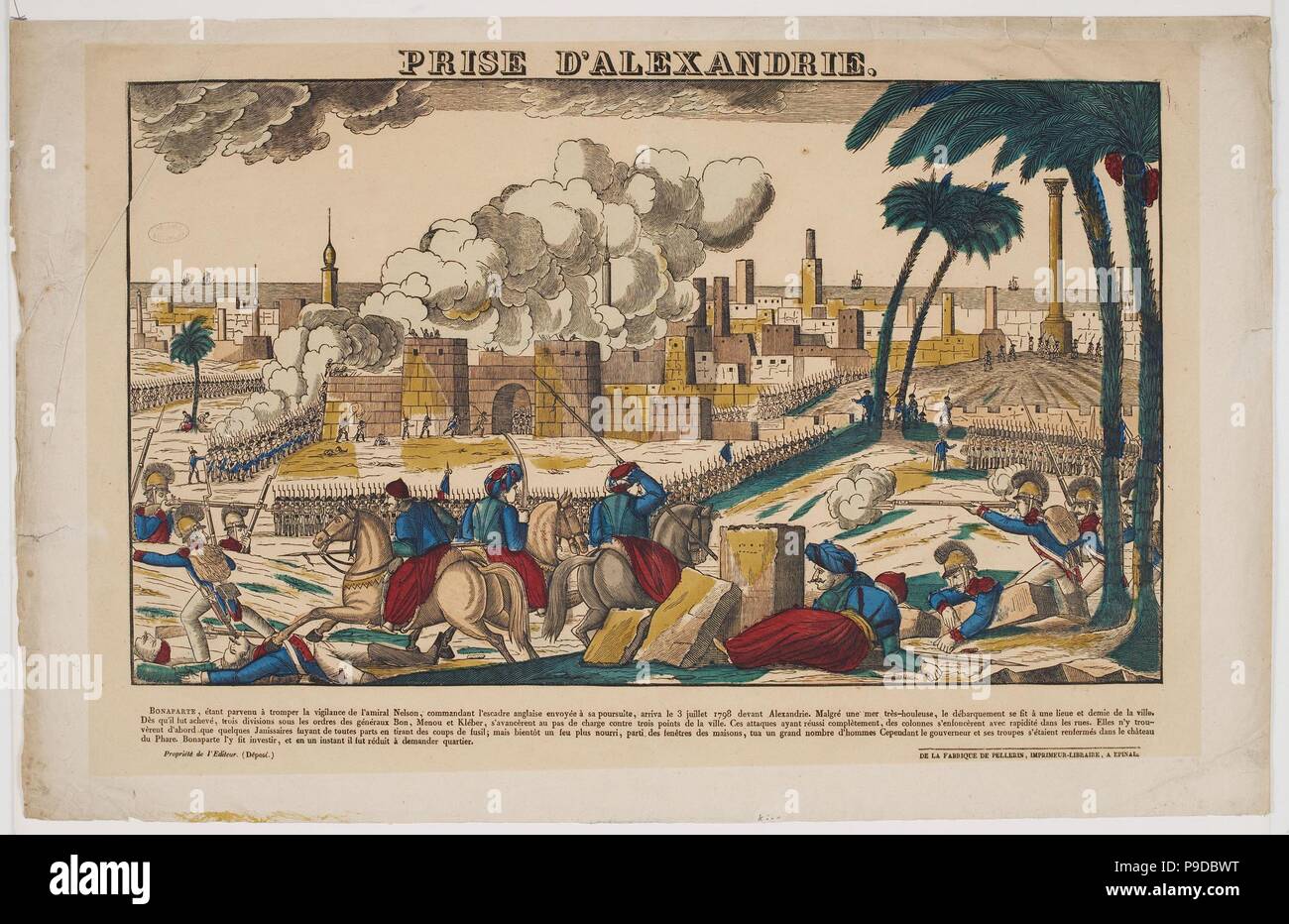 Capture of Alexandria by Napoleon on July 3, 1798. Museum: PRIVATE COLLECTION. Stock Photo