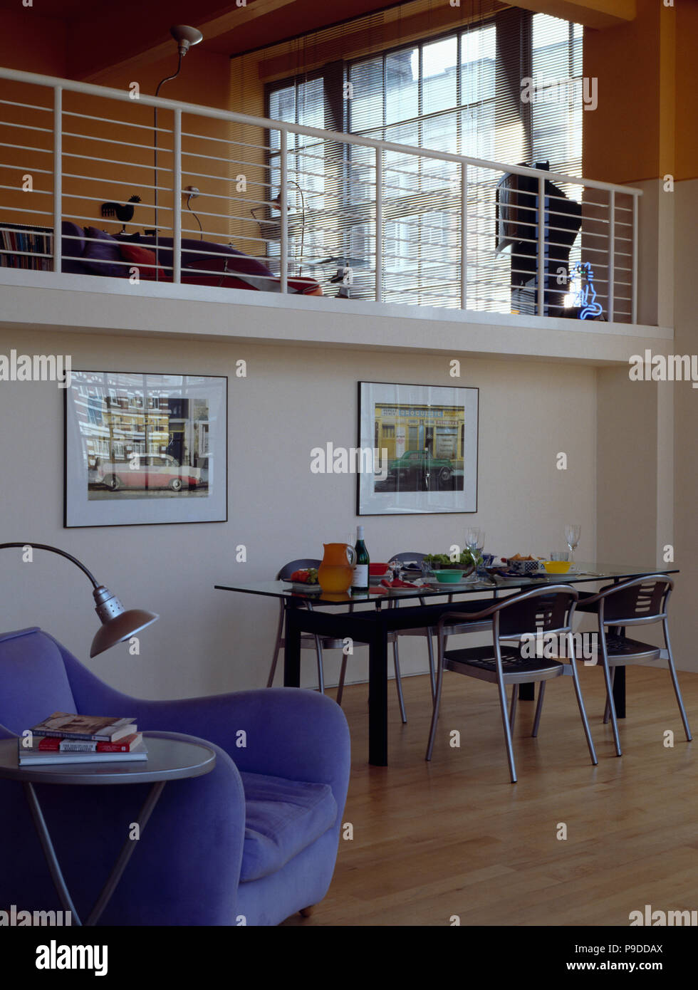 Open-plan dining area Stock Photo - Alamy