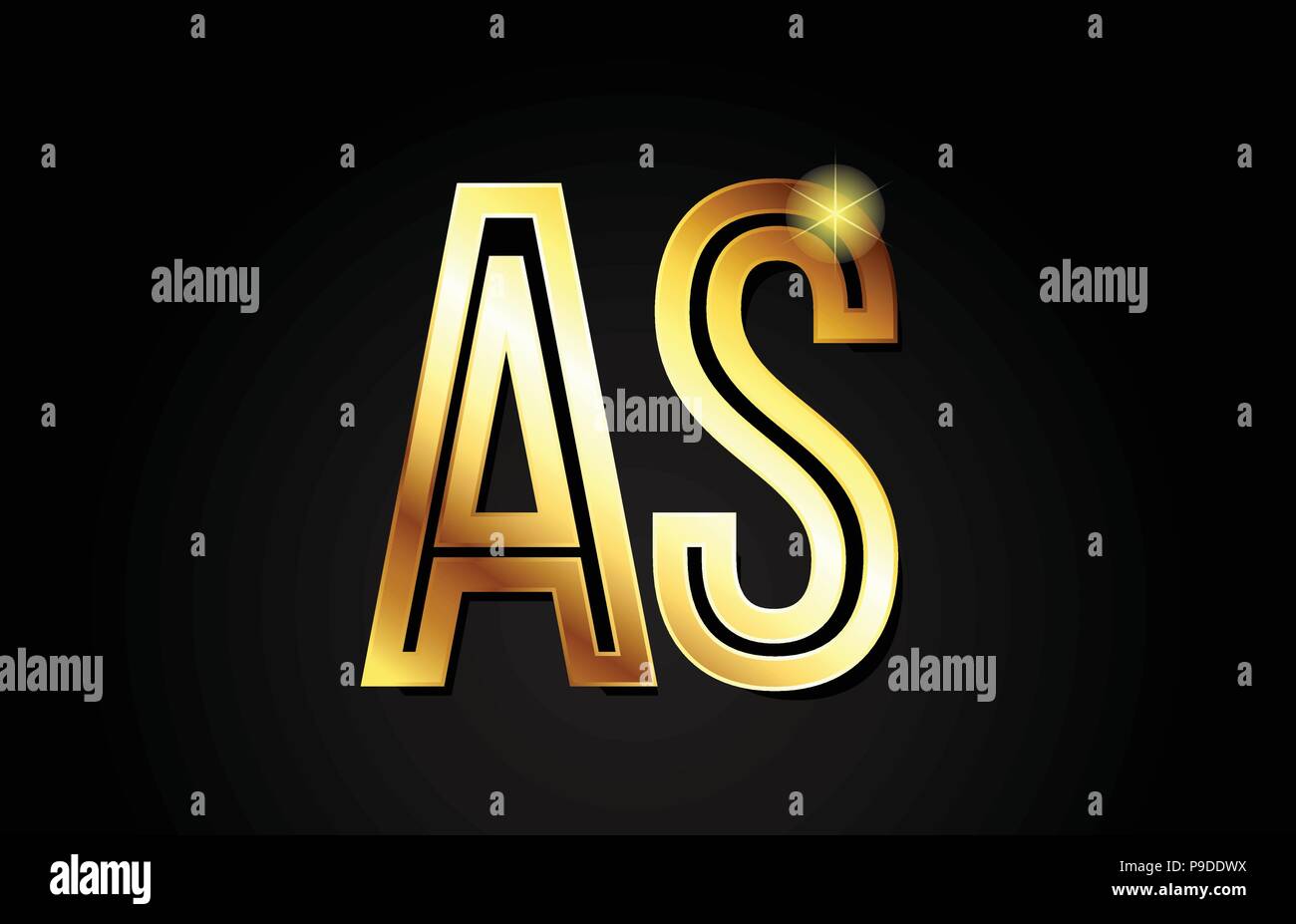 gold alphabet letter as a s logo combination design suitable for a ...