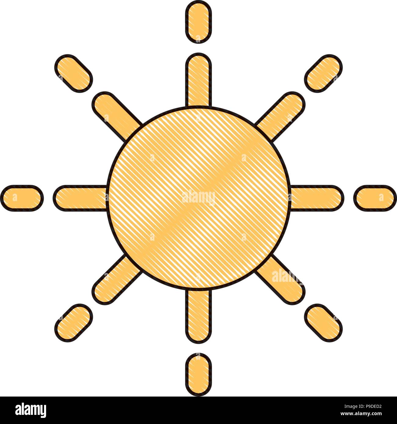 sun icon over white background, vector illustration Stock Vector Image ...
