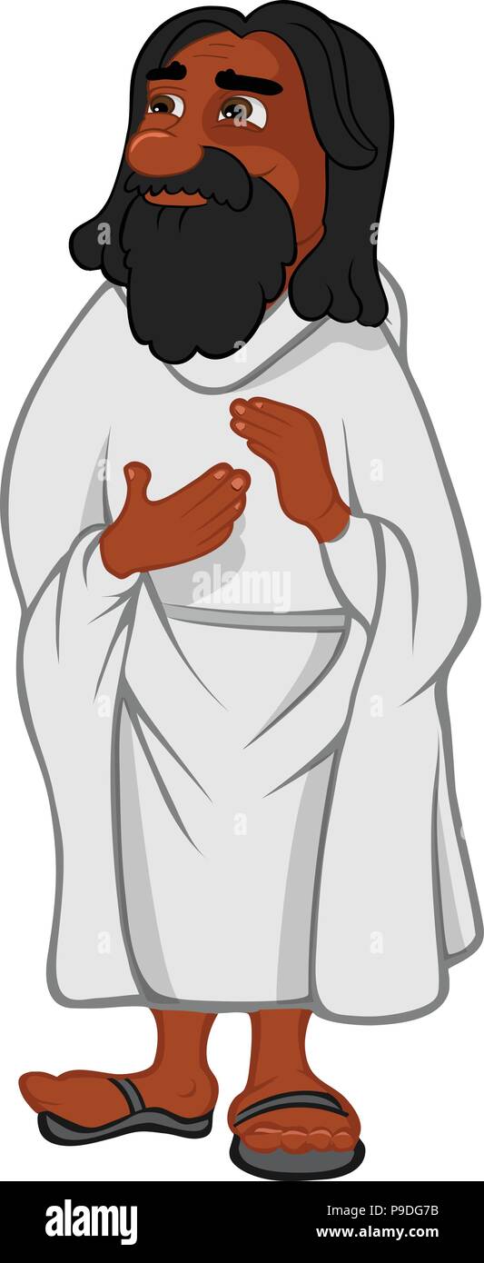 cartoon vector illustration of a black Jesus Christ Stock Vector Image &  Art - Alamy