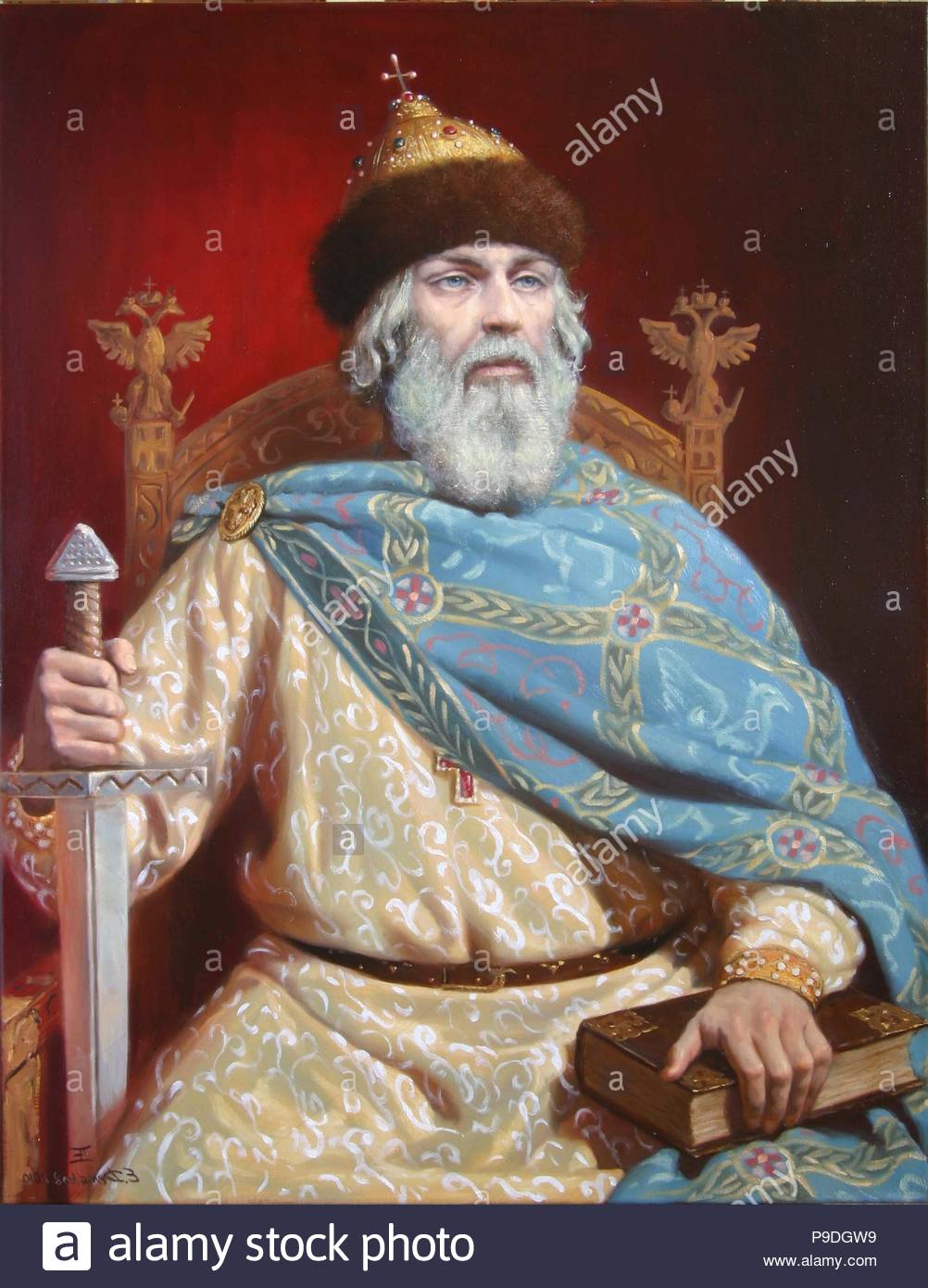 The historical portrait of Vladimir Monomakh - Prince of Kiev The historical portrait of Vladimir Monomakh - Prince of Kiev