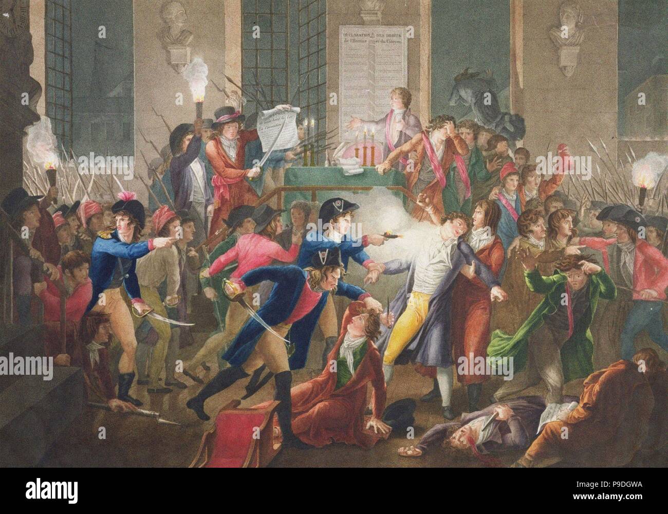 The Arrest of Robespierre on 27 July 1794 (After Fulchran-Jean Harriet). Museum: PRIVATE COLLECTION. Stock Photo