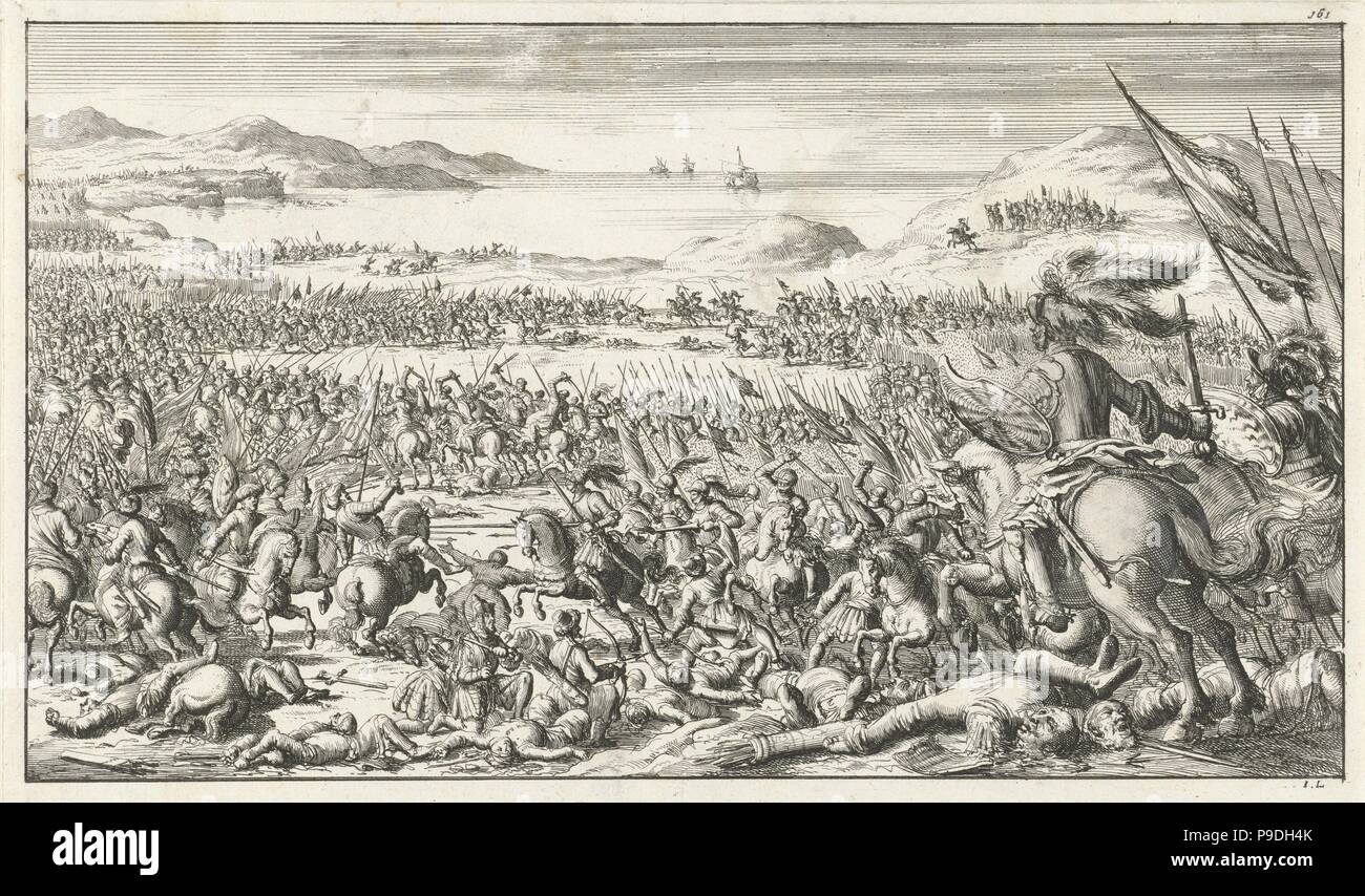 The Battle of Ascalon on August 12, 1099. Museum: Rijksmuseum, Amsterdam. Stock Photo