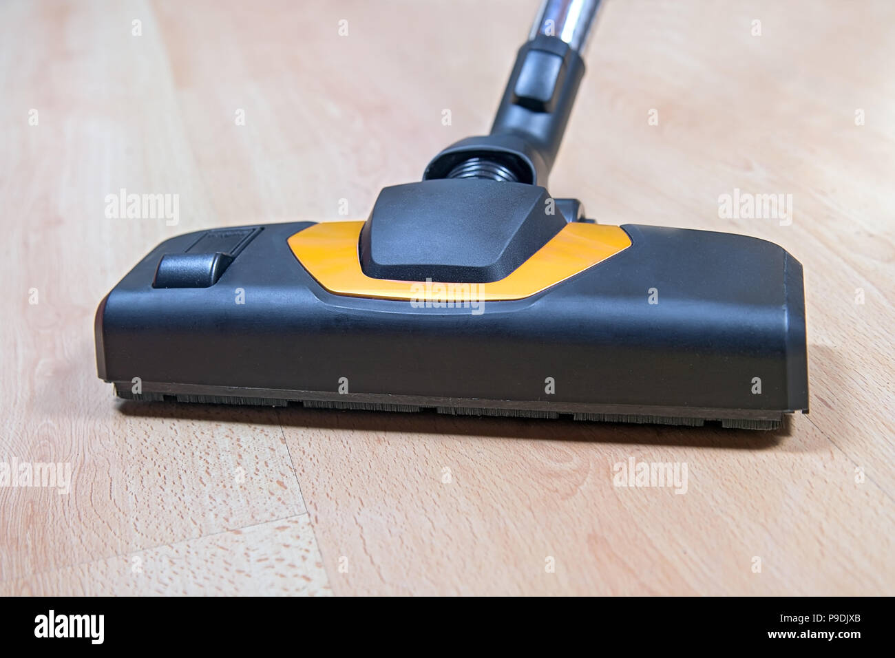 Head Of Vacuum Cleaner Sweeping Laminate Floor Cleaning The