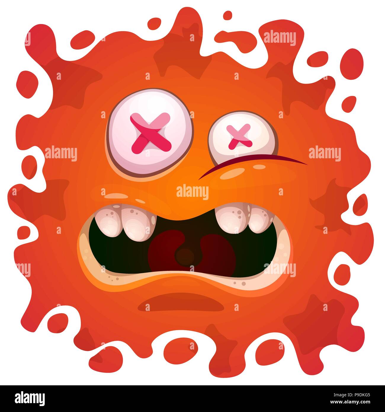 Funny Crazy Monster Face T-Shirt Funny Crazy Monster Face T-Shirt