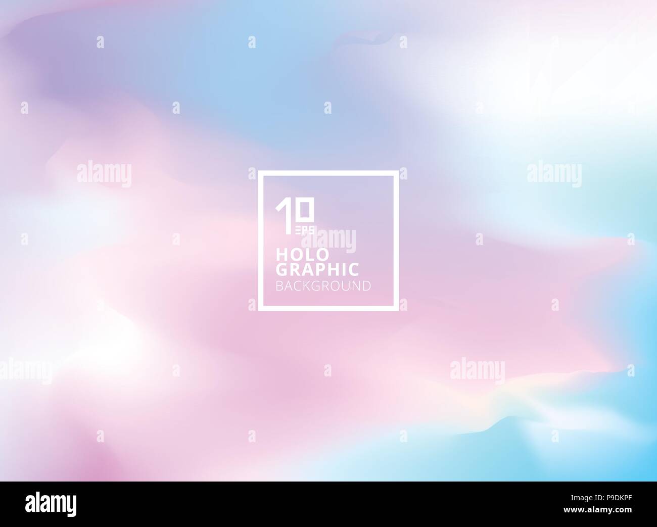 Abstract smooth Iridescent background. Holographic foil. Colorful fantasy wallpaper. Trendy