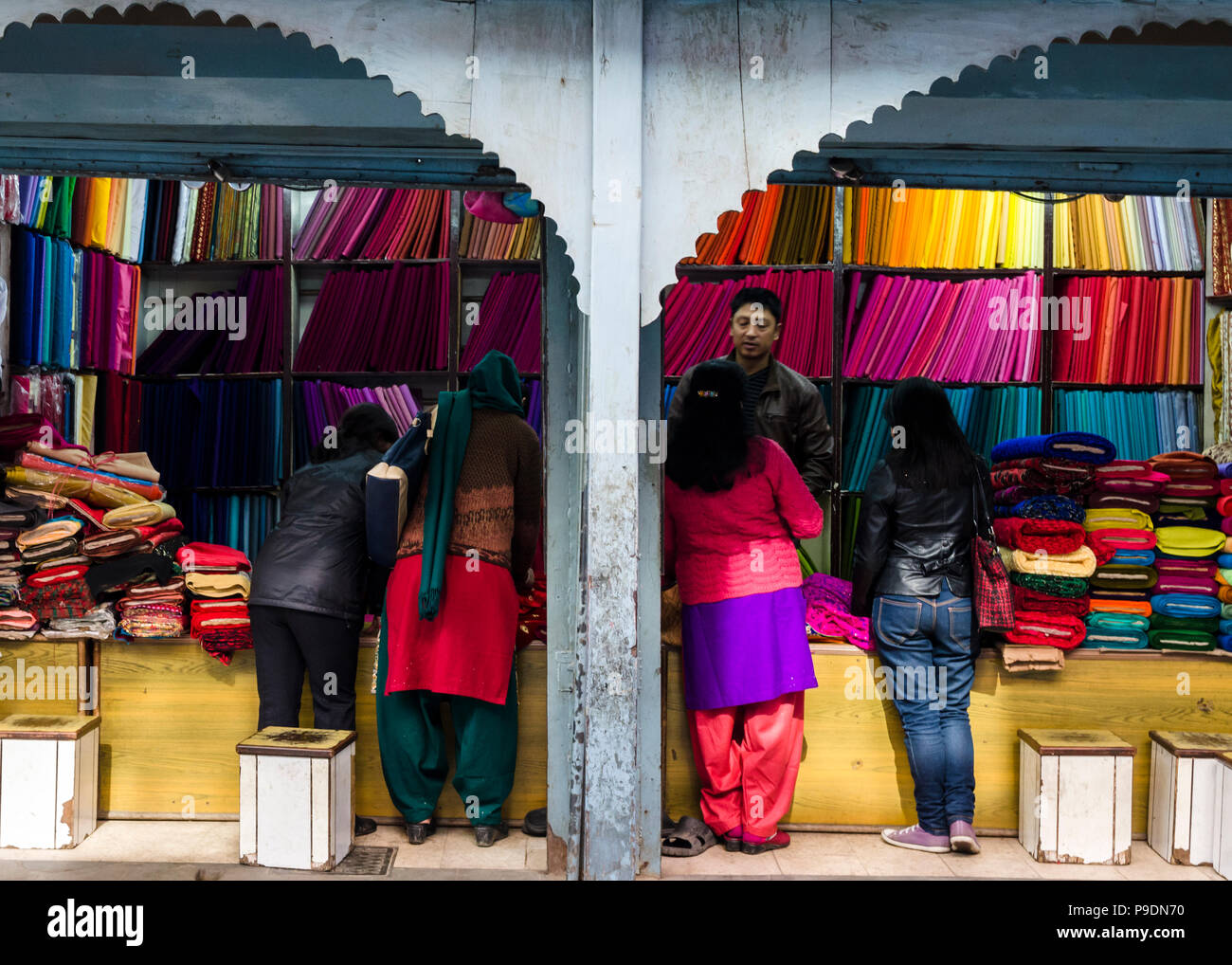 Indian Fabric Shop Kathmandu Nepal High-Res Stock Photo - Getty Images