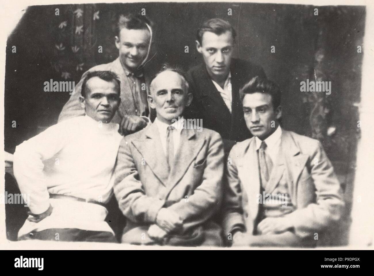 Osip Mandelstam (1891-1938) at a Sanatorium in Tambov. Museum: Russian State Archive of Literature and Art, Moscow. Stock Photo
