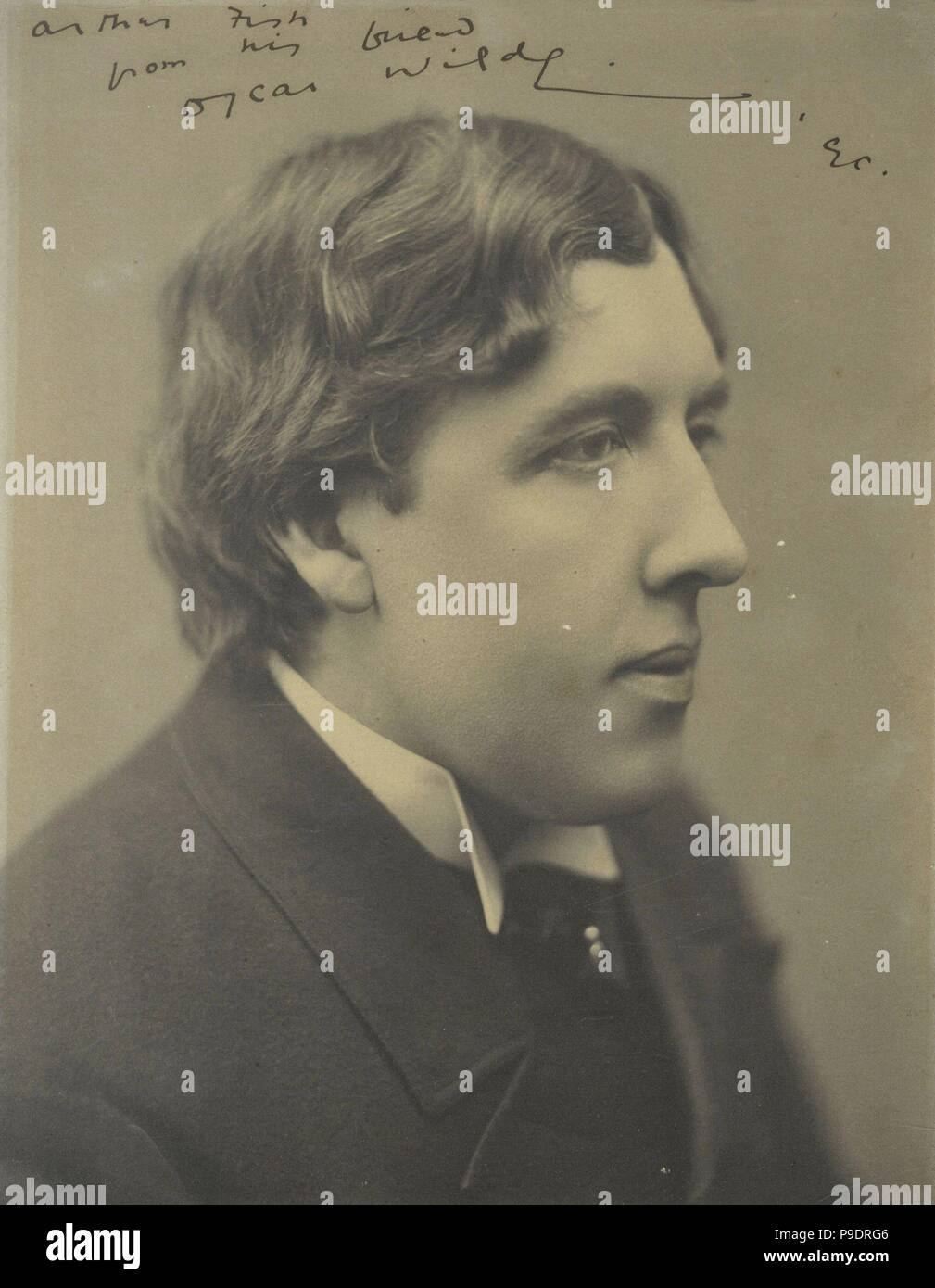 Portrait of the writer Oscar Wilde (1854-1900). Museum: PRIVATE COLLECTION. Stock Photo