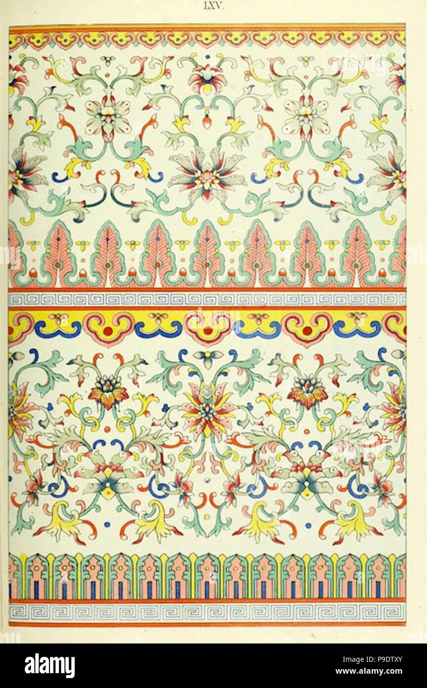 vintage chinese pattern Stock Photo - Alamy