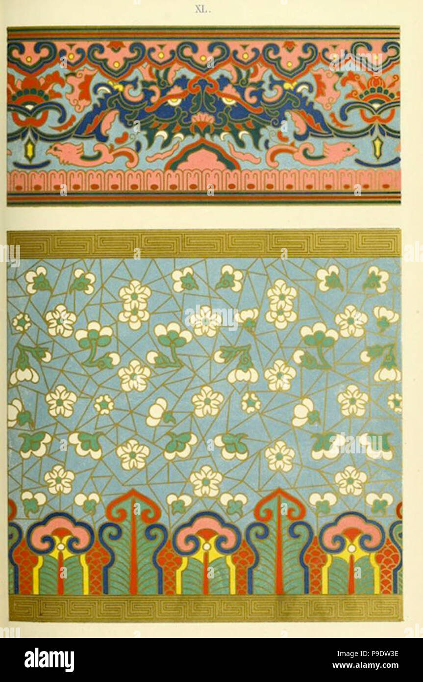 vintage chinese pattern Stock Photo Alamy