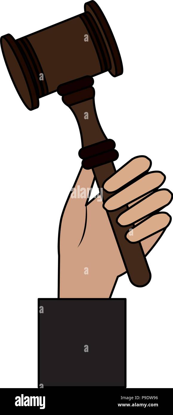 judge hand with justice hammer Stock Vector Image & Art Alamy