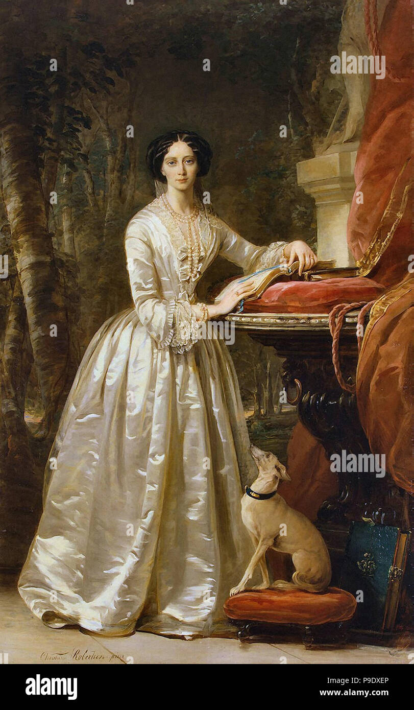 Robertson  Christina - Portrait of Grand Duchess Maria Alexandrovna 3 Stock Photo