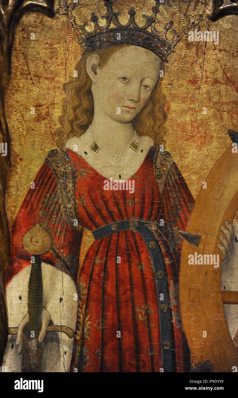 Bernat Martorell (h.14001452). Spanish painter. Saint Catherine