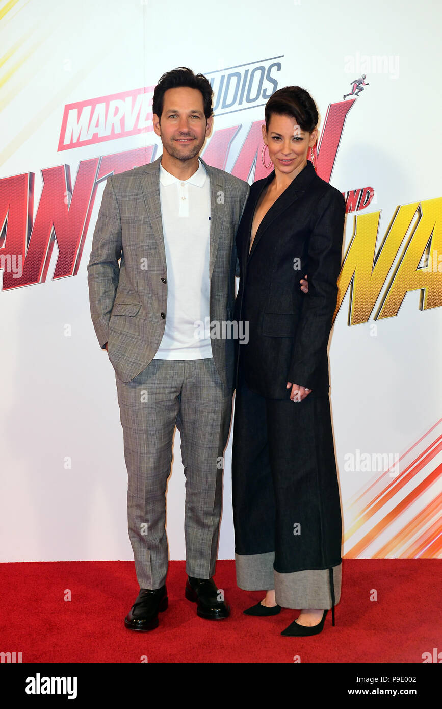 Lilly Rudd Paul Rudd (left) and Evangeline Lilly attending a photocall for Ant-Man ...
