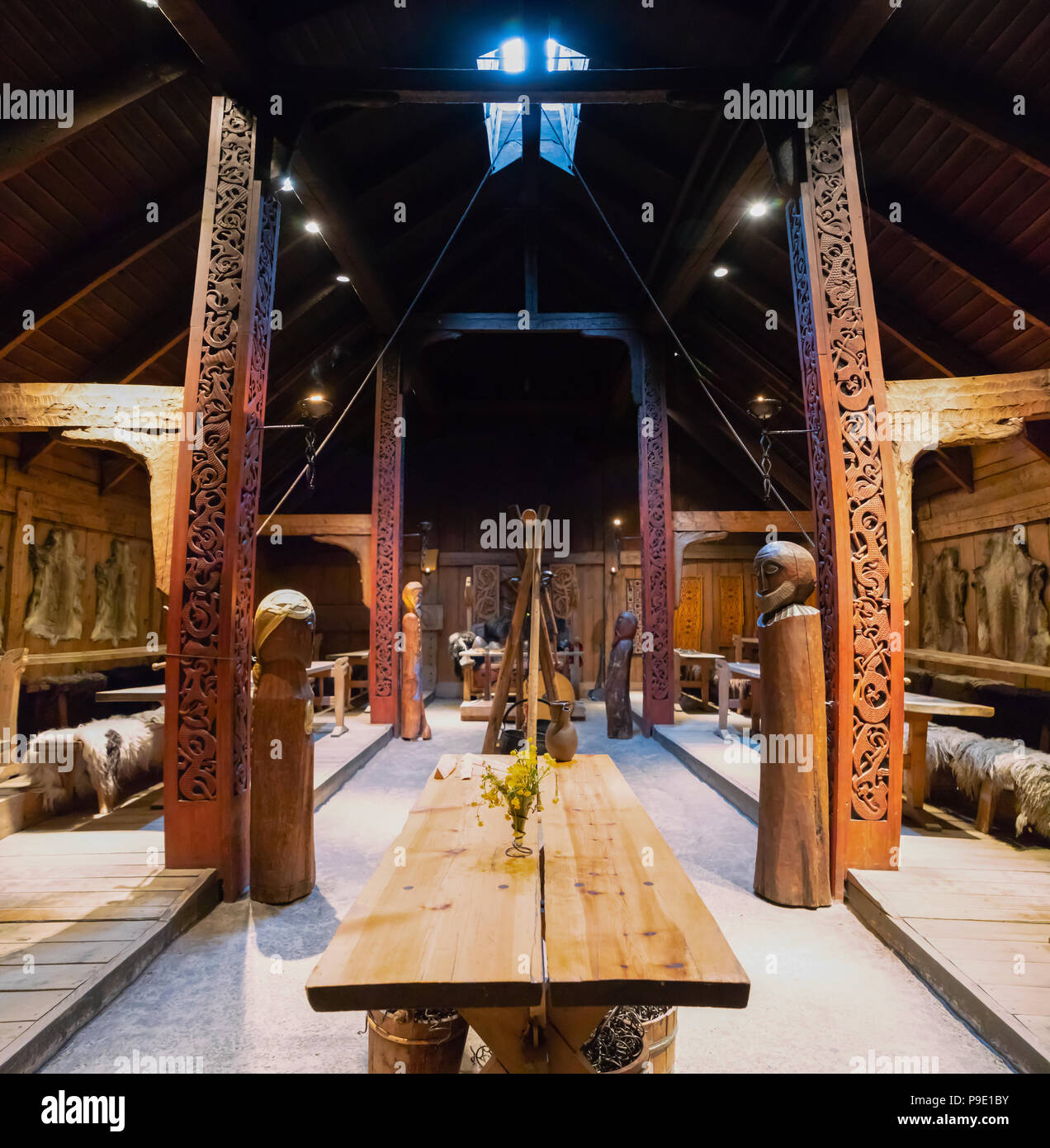 Viking longhouse interior hires stock photography and images Alamy