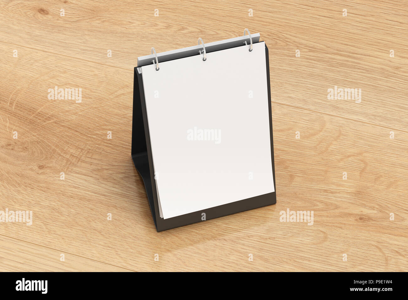 Blank portrait table top flip chart easel binder or calendar mockup