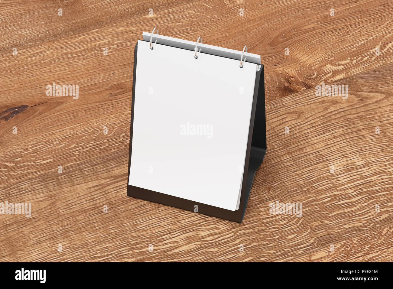 Blank portrait table top flip chart easel binder or calendar mockup