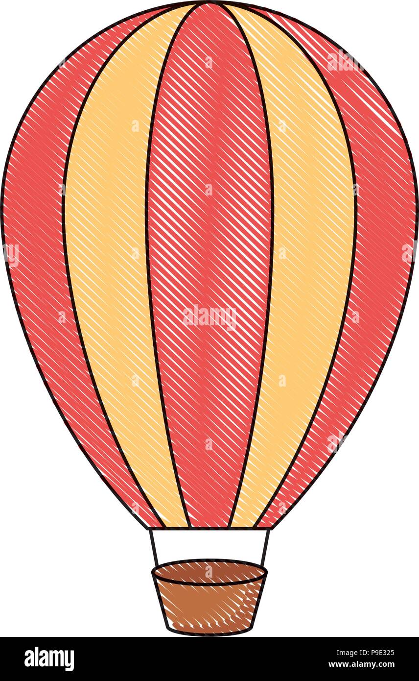 hot air balloon icon over white background, vector illustration Stock ...