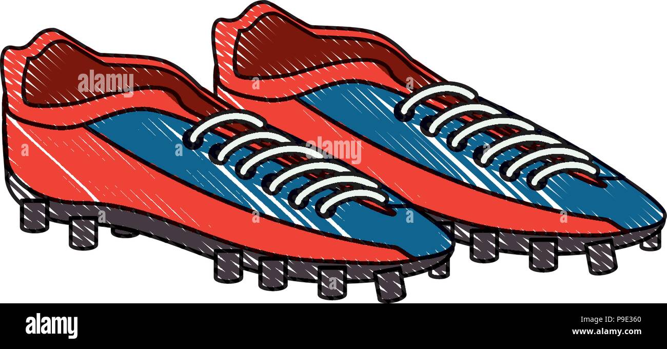 Football cleats icon over white background, vector illustration Stock ...