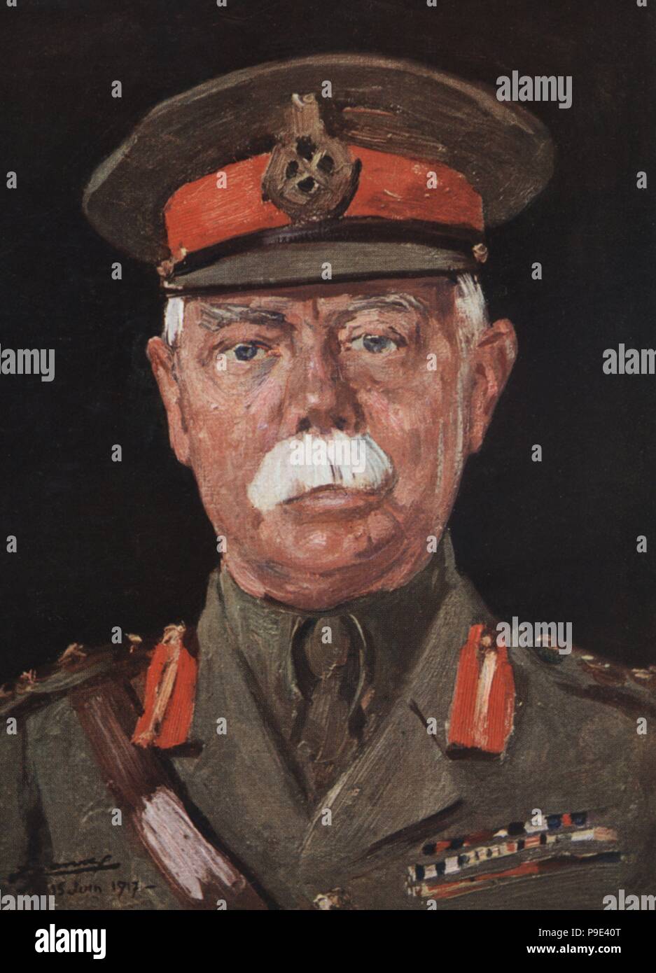 Herbert Charles Onslow Plumer (1857-1932), general británico. Grabado de 1923. Stock Photo