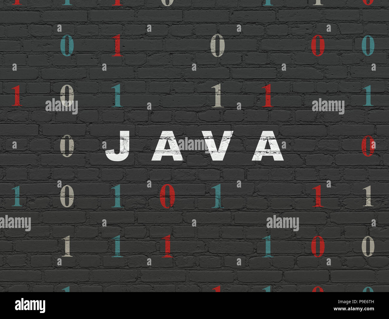 Programming concept: Java on wall background Stock Photo - Alamy