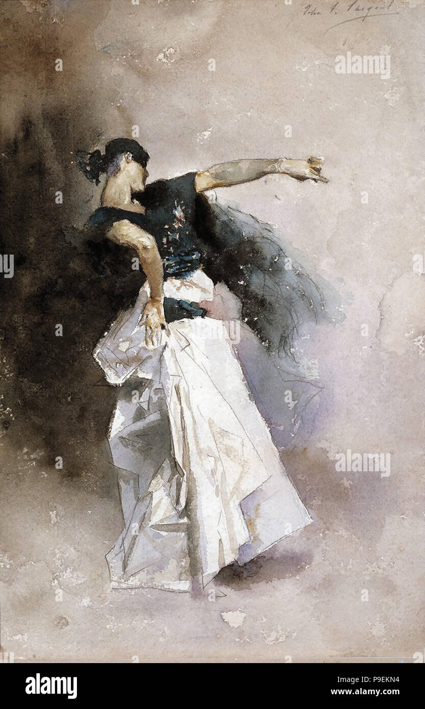 Sargent John Singer - a Spanish Dancer 1 (Study Stock Photo - Alamy