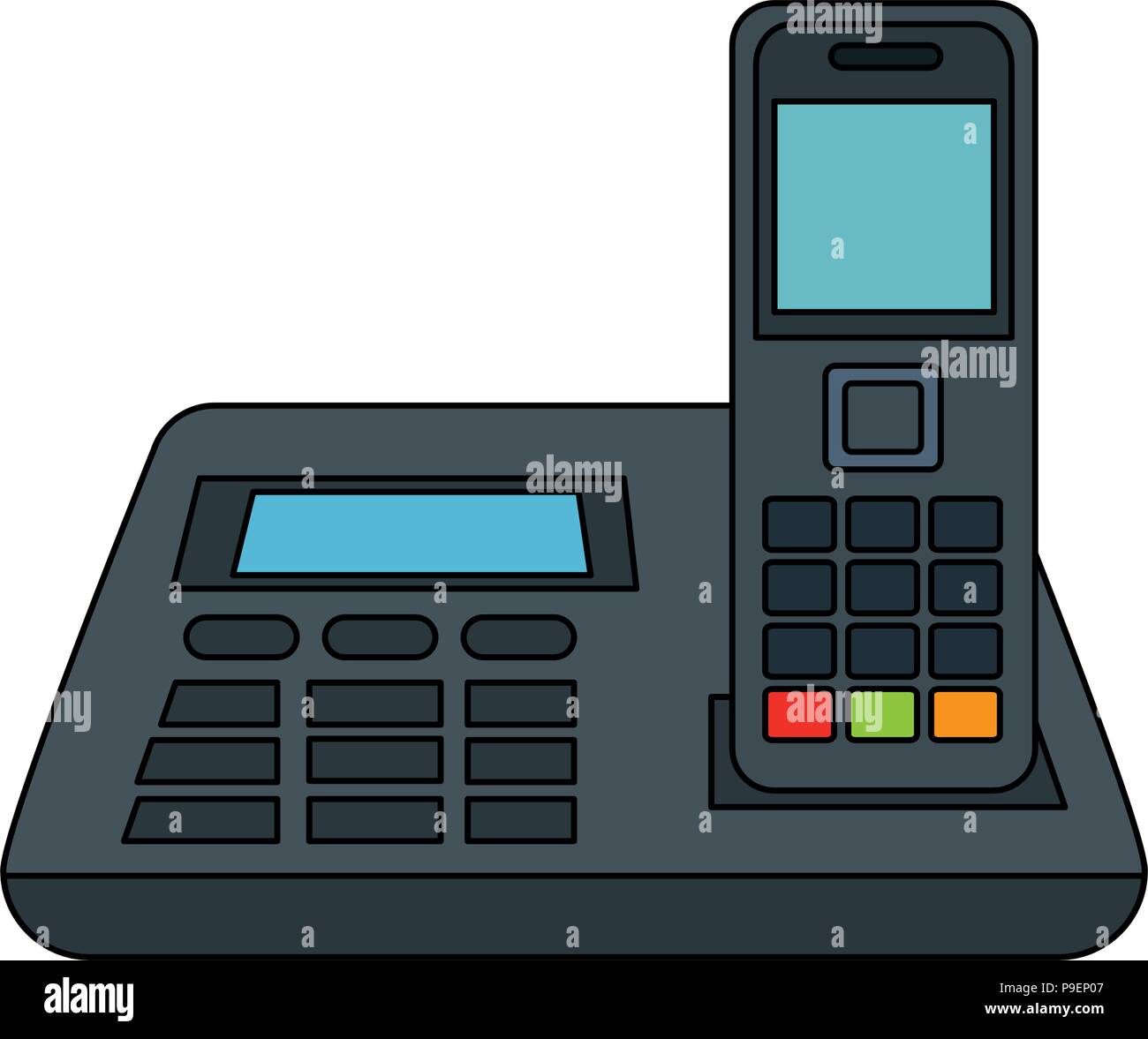 office digital telephone icon Stock Vector Image & Art Alamy