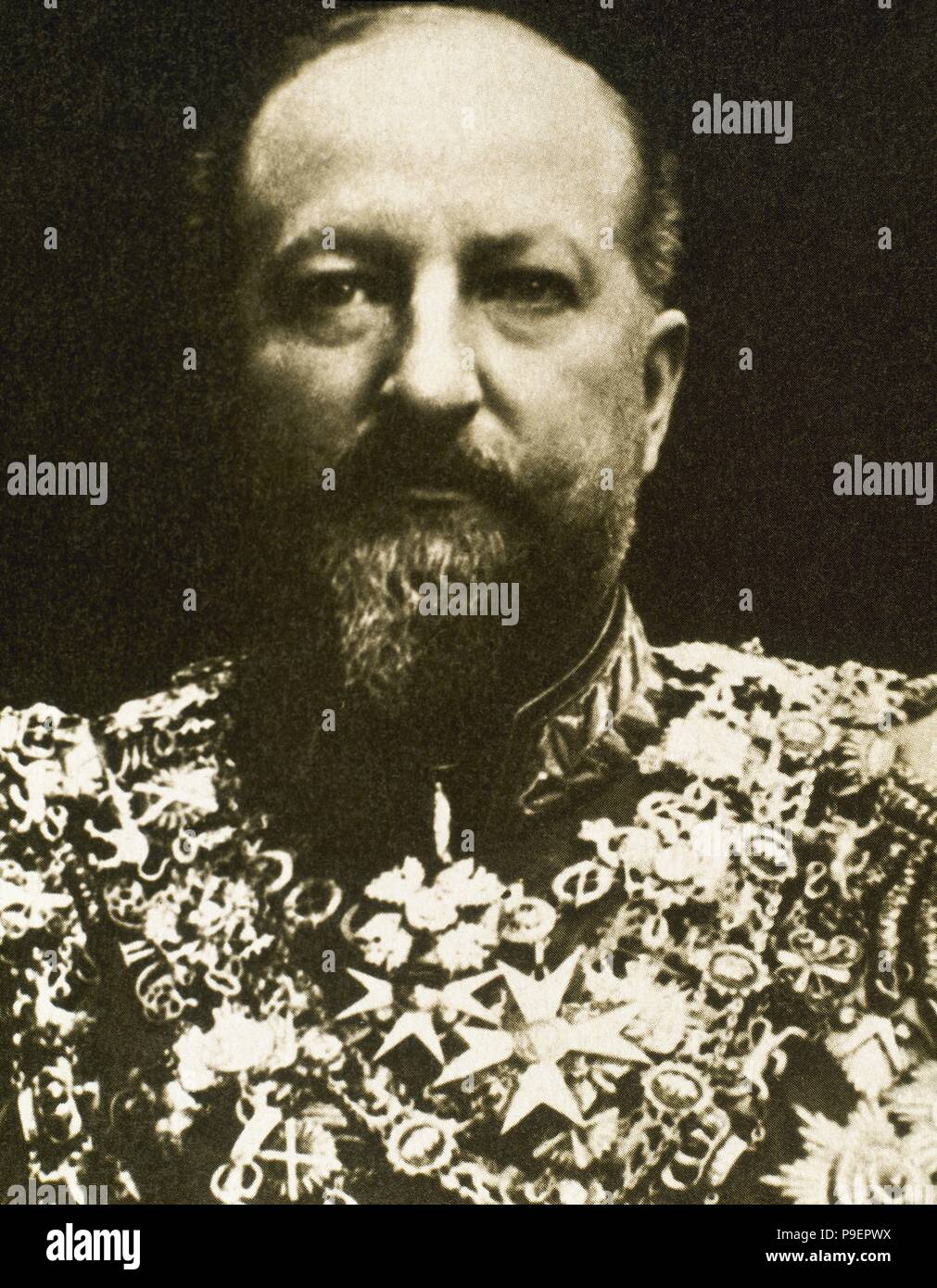 Ferdinand I of Bulgaria (1861-1948). Tsar of Bulgaria. Portrait. Photography. Stock Photo