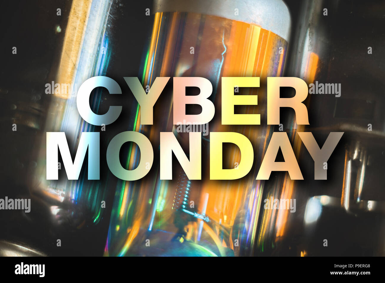 Cyber monday poster. Abstract background. Great Sale concept Stock Photo
